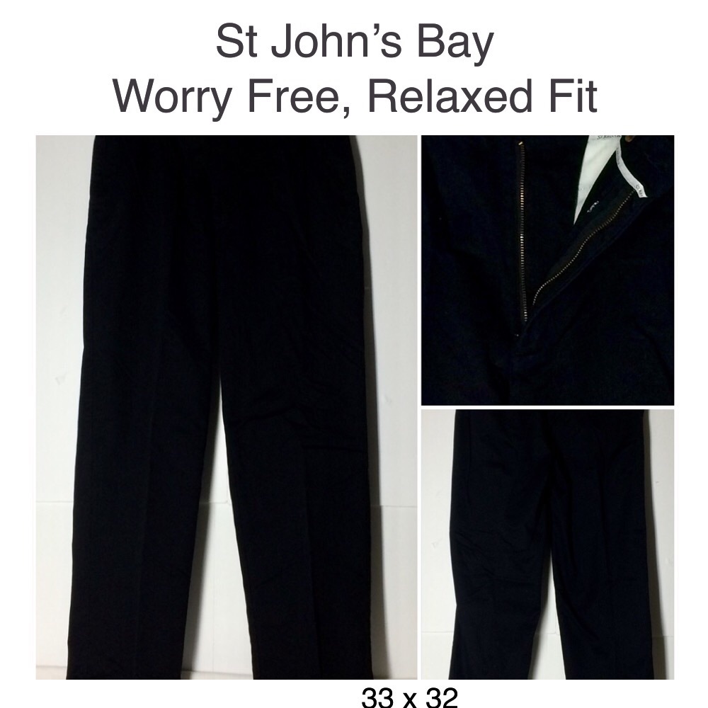 🌟Men’s St John’s Bay Worry Free Relaxed Fit 33x32